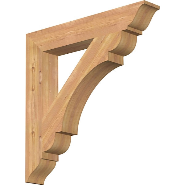 Ekena Millwork Olympic Traditional Smooth Bracket, Western Red Cedar, 5 1/2"W x 36"D x 36"H BKT06X36X36OLY01SWR - main